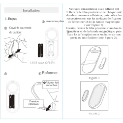 Sensor de apertura inalámbrico con alarma sonora